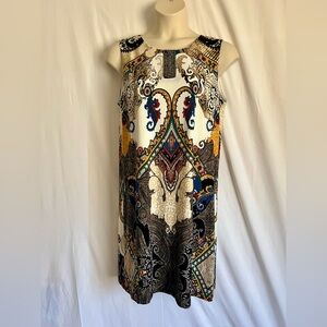 Jules & Leopold Vibrant Patterned Mini Dress